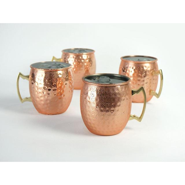 Riddell Hammered Moscow Mule Coffee Mug (Set of 4)