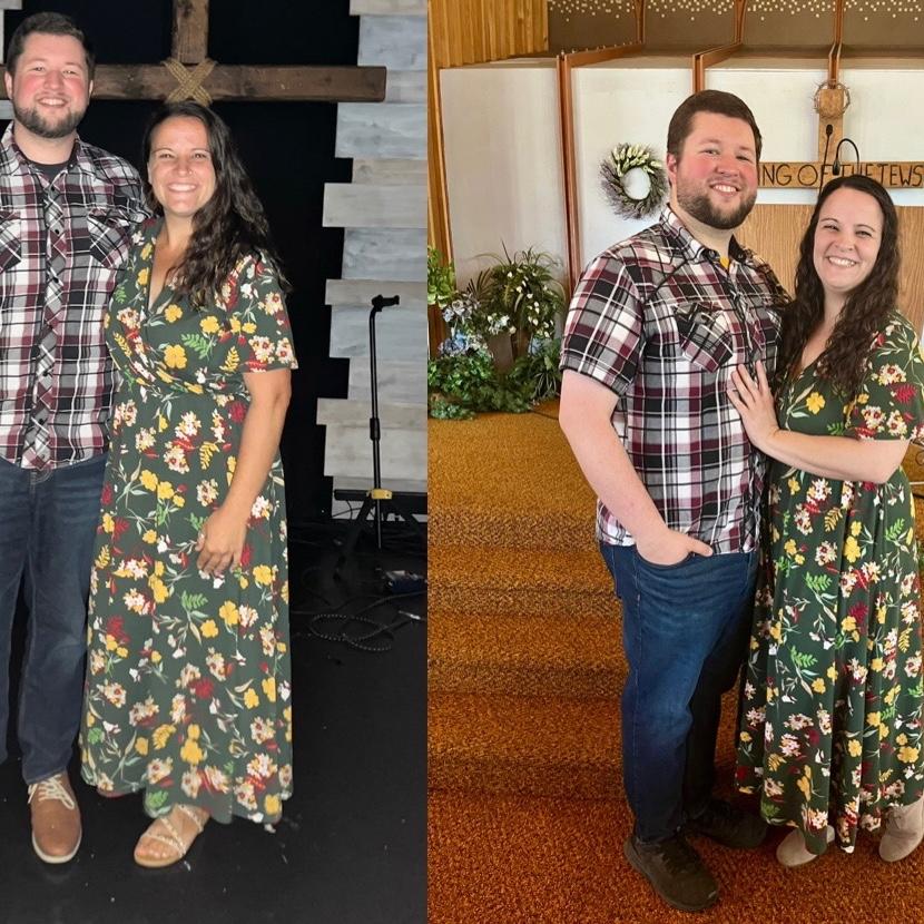The first couple times I got to see Joel preach, we both happened to wear the same outfits! It was quite comical.