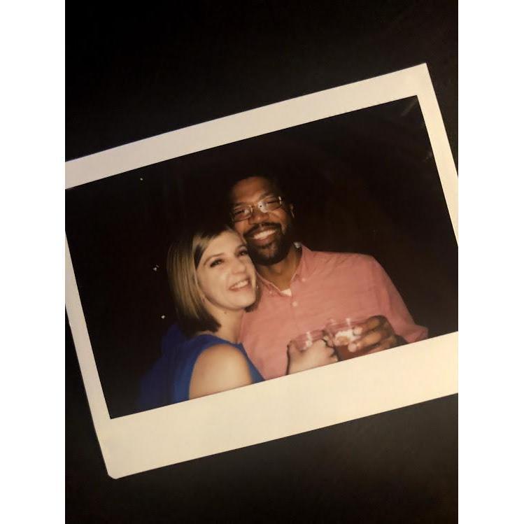 Our first picture together at Katy's office Holiday party, December 2018