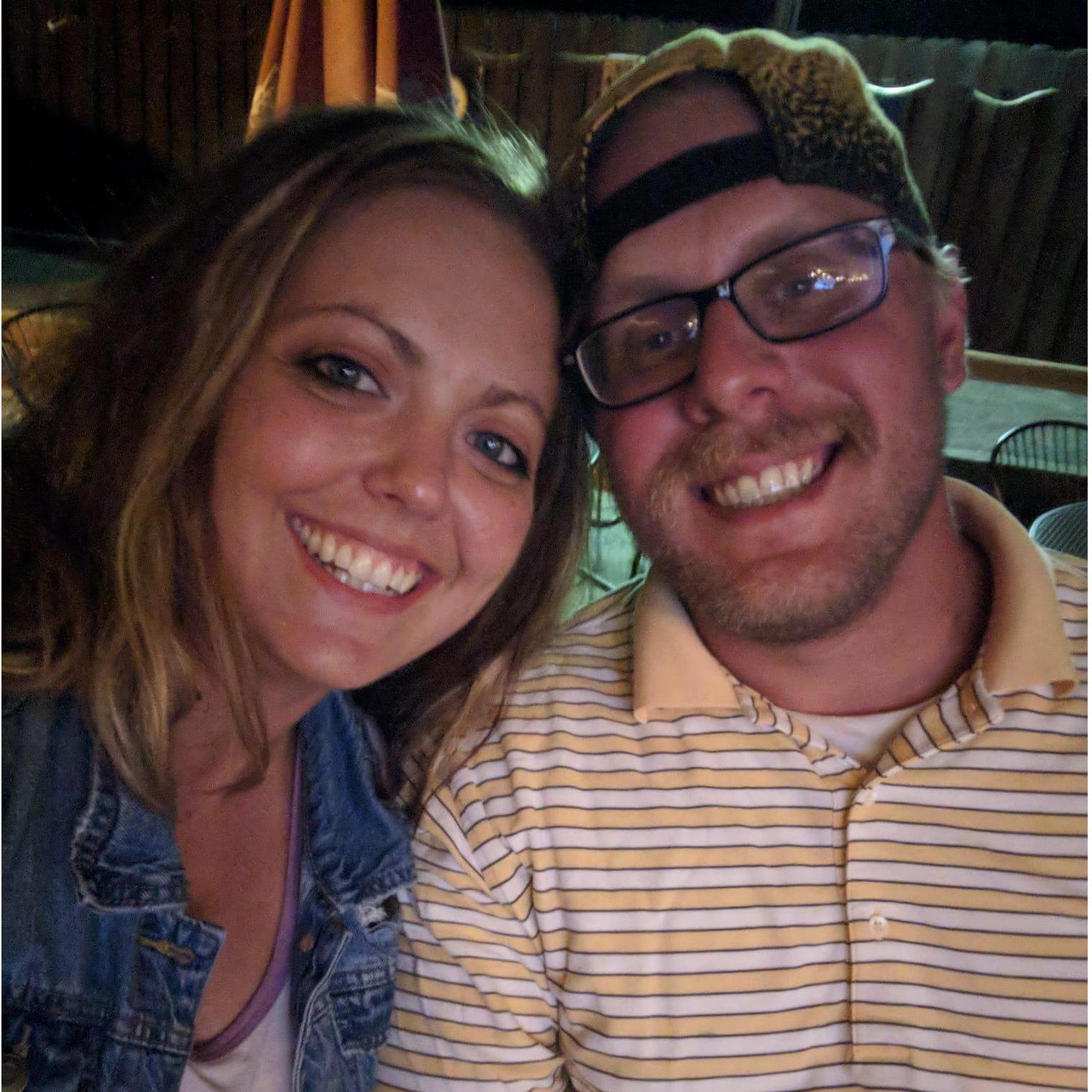 Our first picture together during our first week of dating.