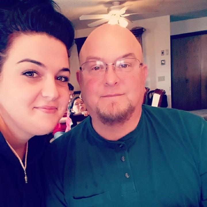 The bride and her father