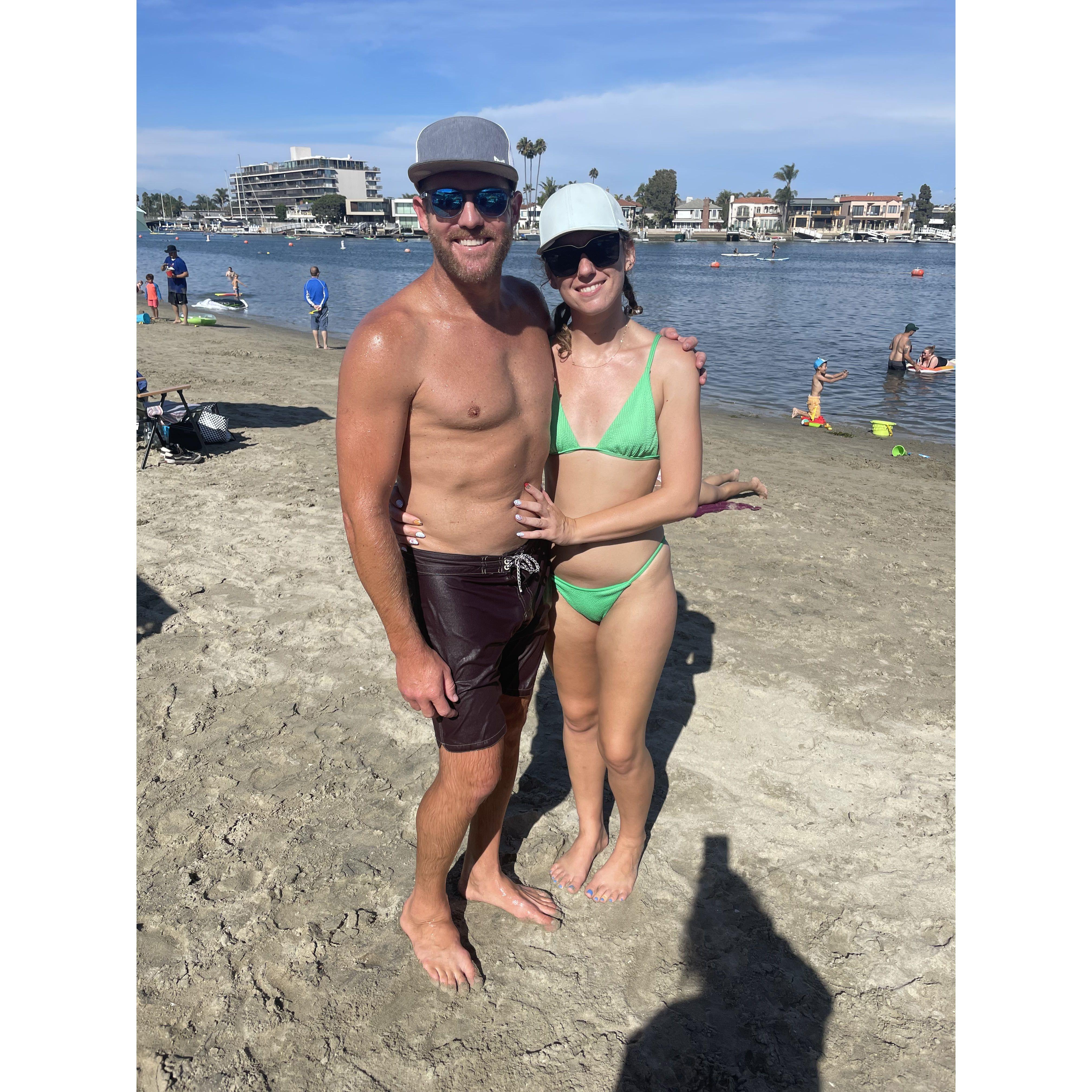 Celebrating Renae's birthday at Belmont Shores August 2022