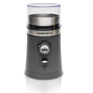 Hamilton Beach Electric Coffee Grinder for Beans, Spices and More, with Multiple Grind Settings for up to 14 Cups, Removable Stainless Steel Chamber, Grey (80396C), 10 oz