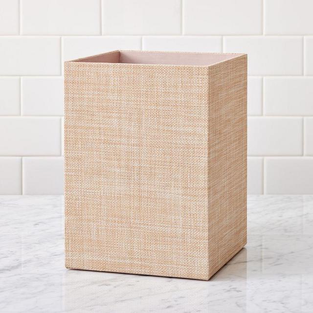Raffia Wastebasket