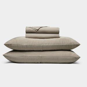 Cozy Earth Bamboo Sheet Set - Limited: Classic Stripe in Ebony (King)