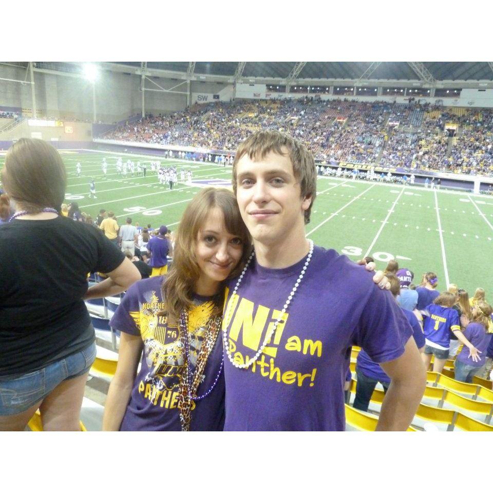 First time Devon visited me at college (University of Northern Iowa)