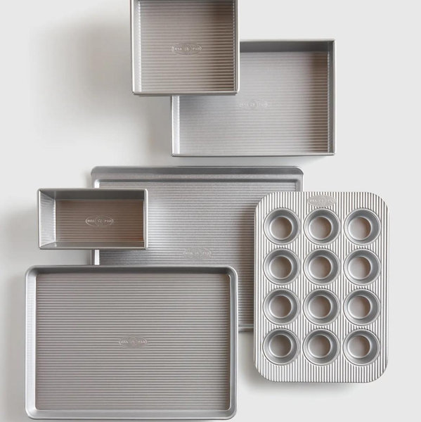 6-Pc Nonstick Steel Bakeware Set by USA Pan