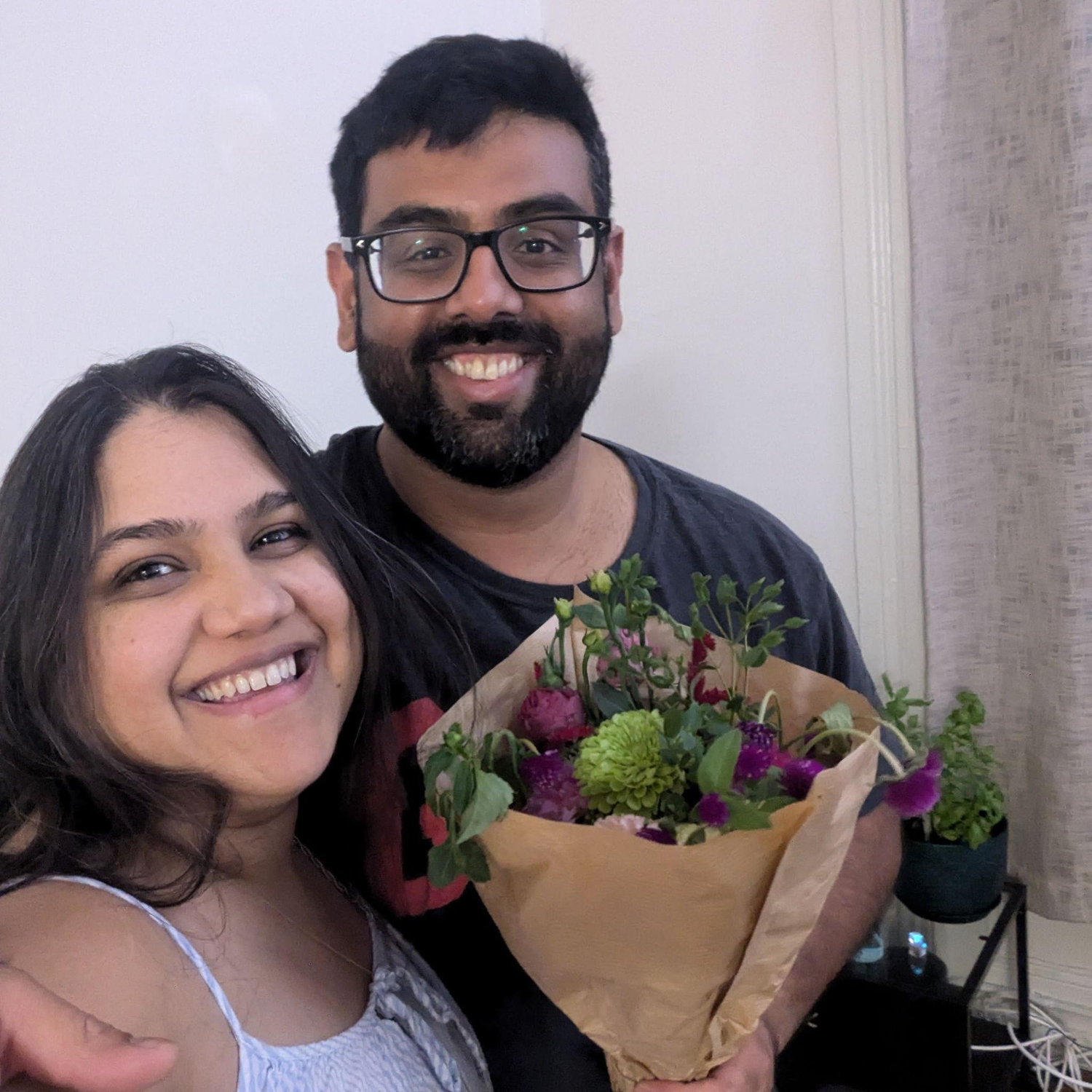 Got him flowers just because
