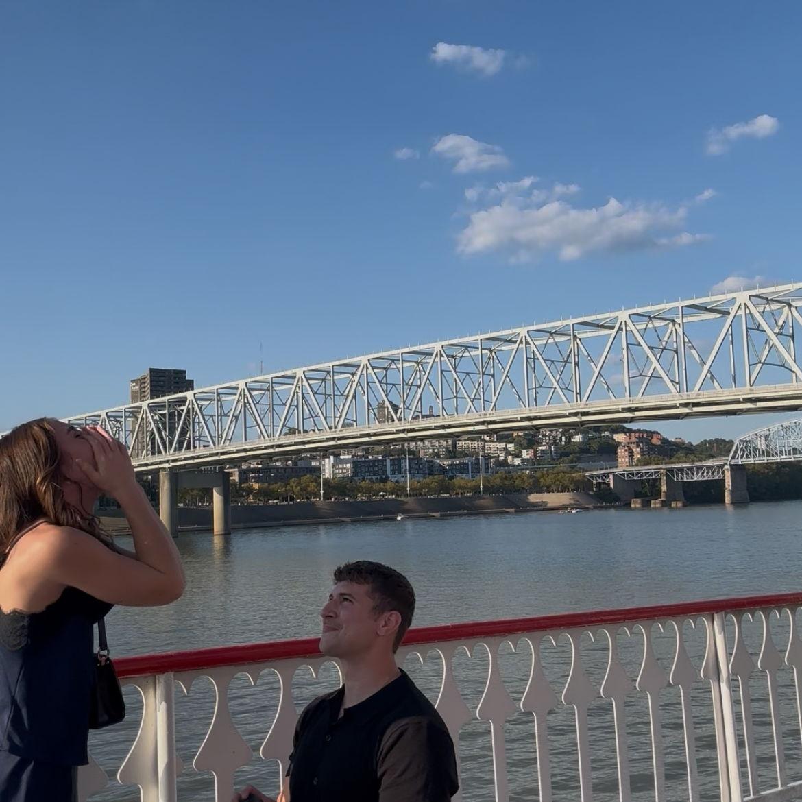 This was right when Caleb proposed!