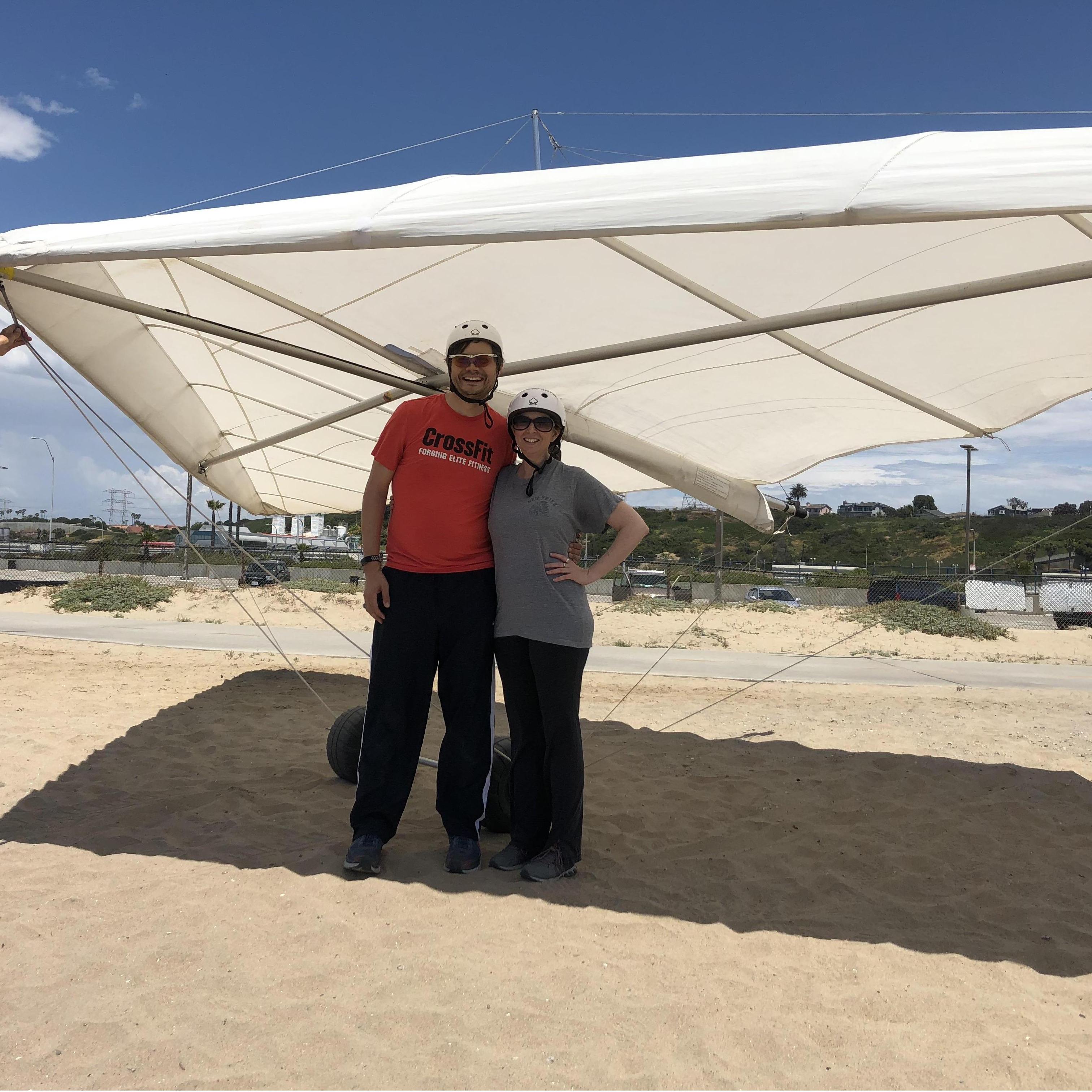 Our first hang-gliding lessons! May 2019