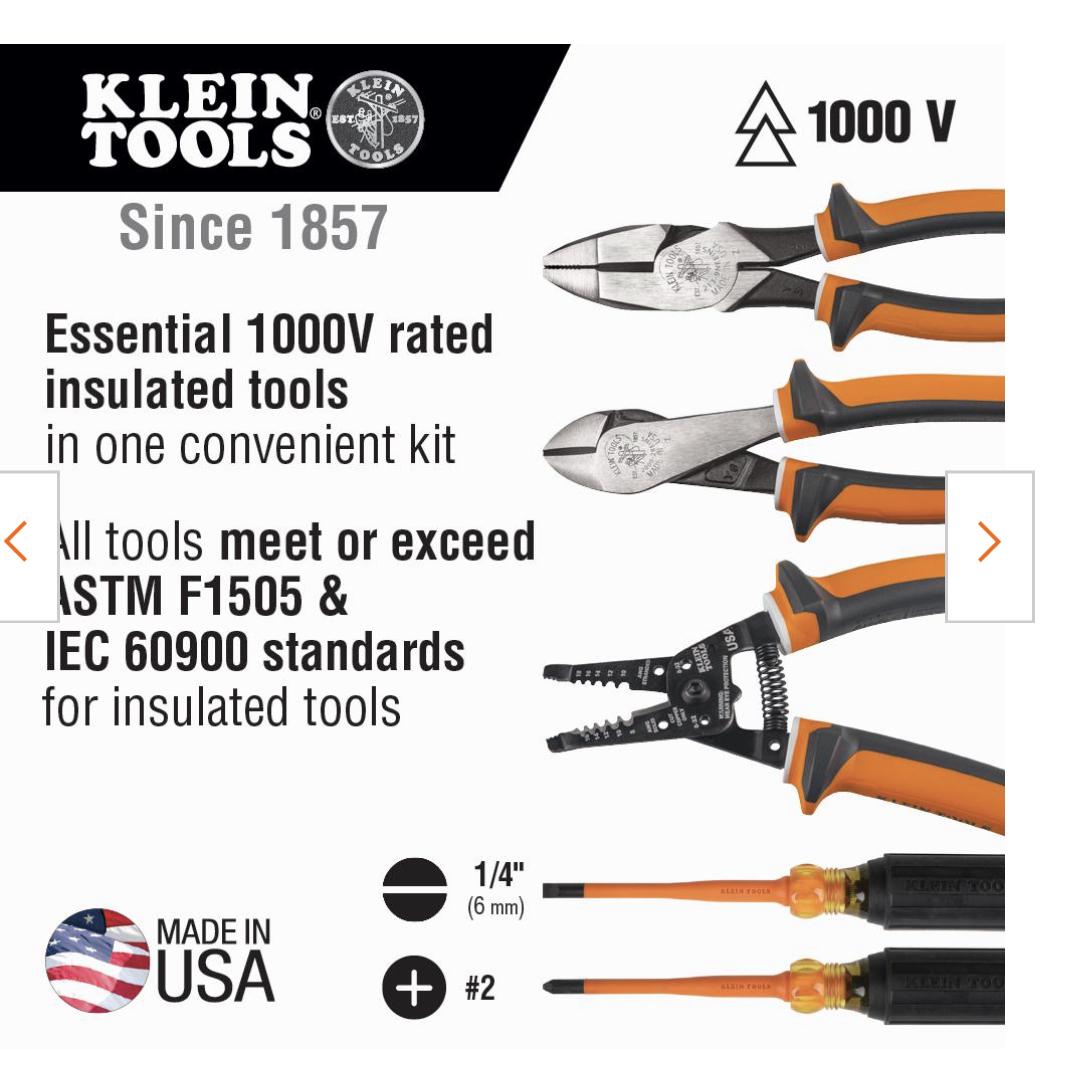 1000V Insulated Tool Kit, 5-Piece