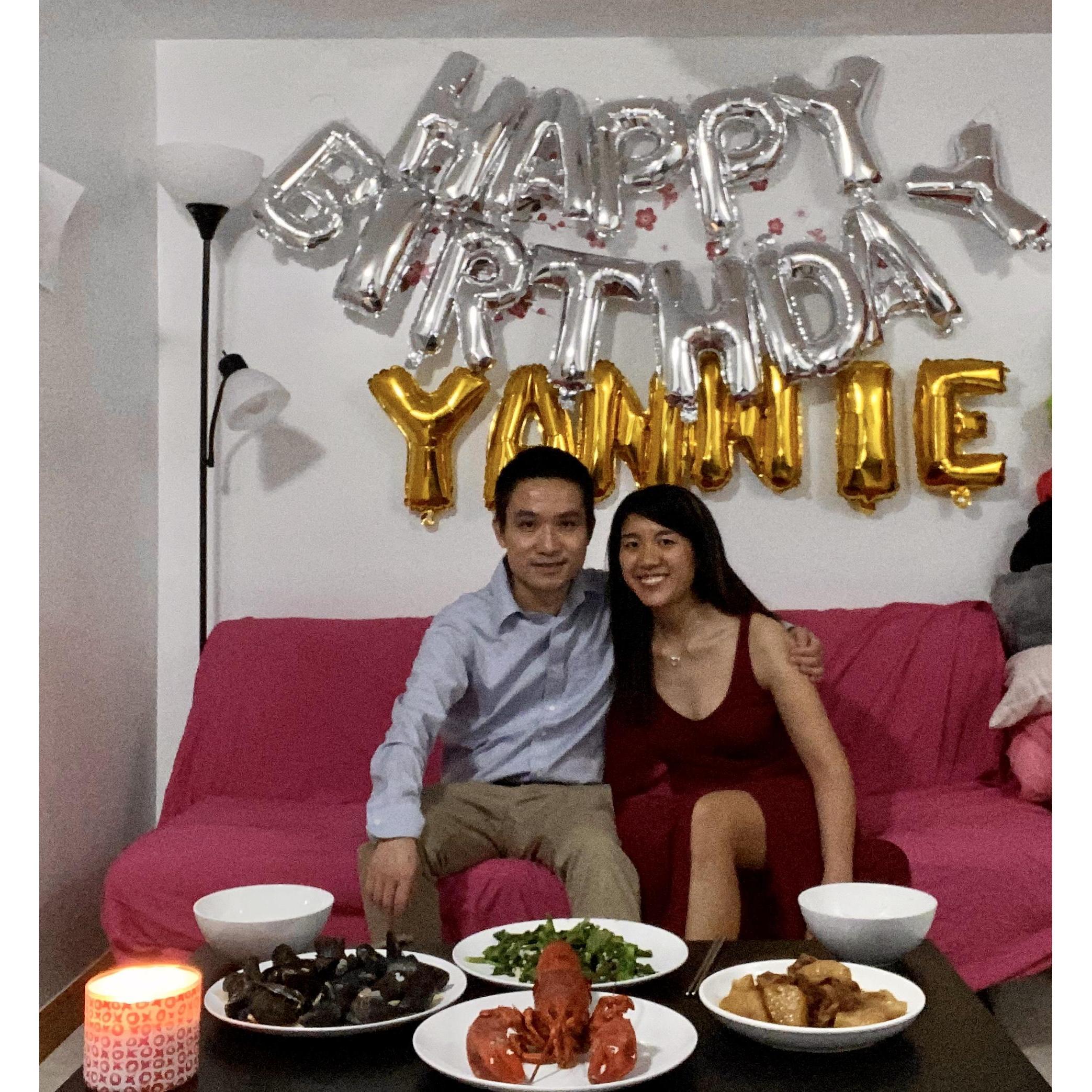 John took off the day to prepare this impressive birthday dinner!