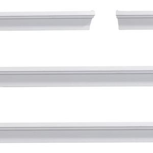 Melannco Wall Shelves, Set of 4, White