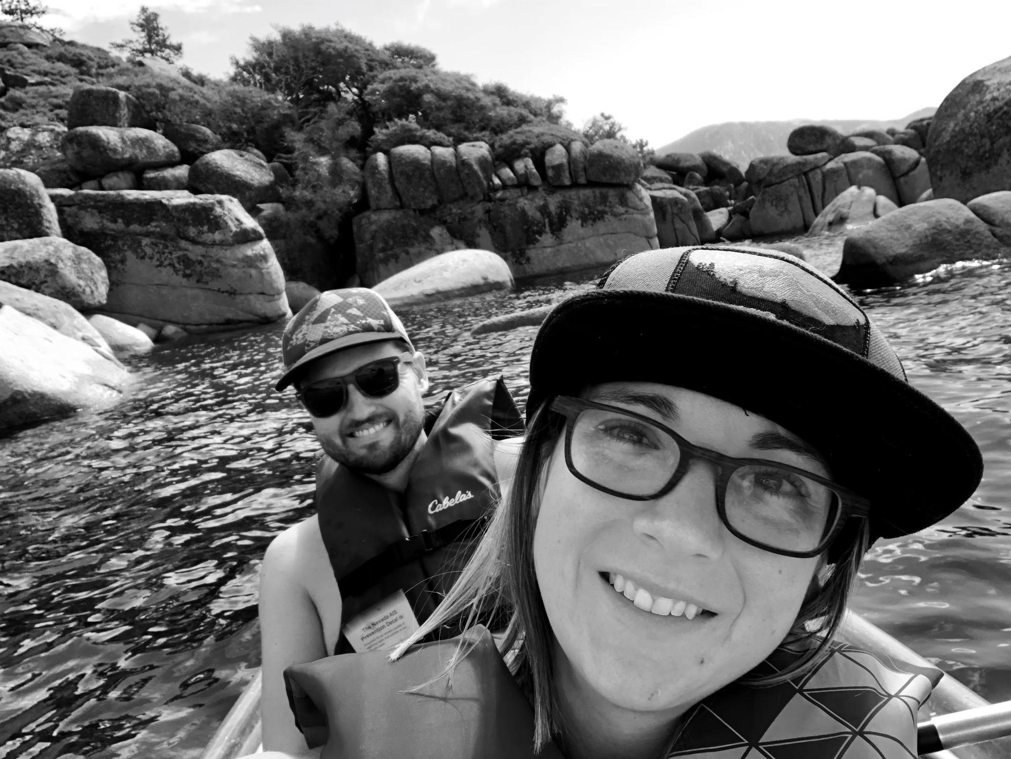 KAYAKING ON LAKE TAHOE