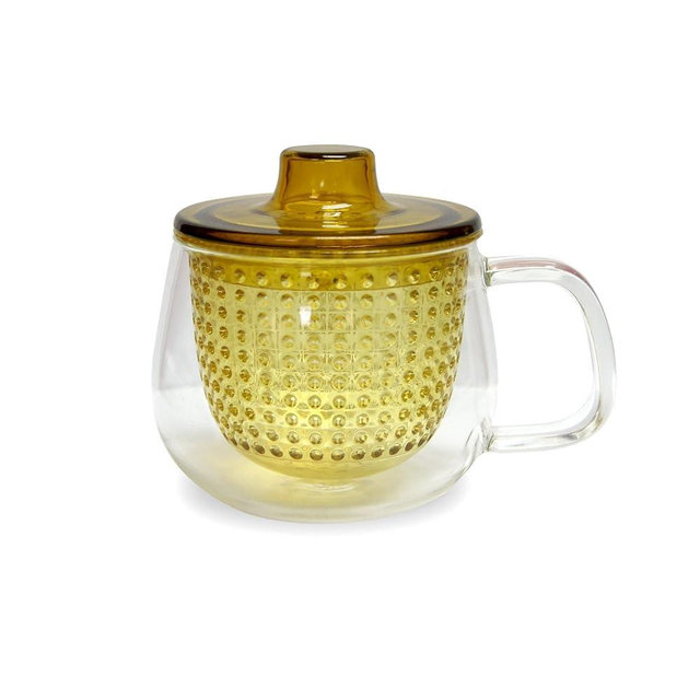 KINTO 22915 UNITEA Unimag, 11.8 fl oz (350 ml), Yellow, Heat Resistant Glass