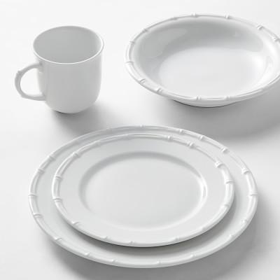 Pillivuyt Bamboo Porcelain 4 Piece Dinnerware Set