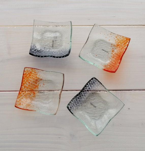 Set of Small Glass Sauce Bowls