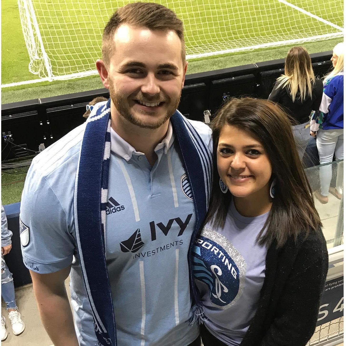 Konner took Syd to her first Sporting KC game. We love SKC!