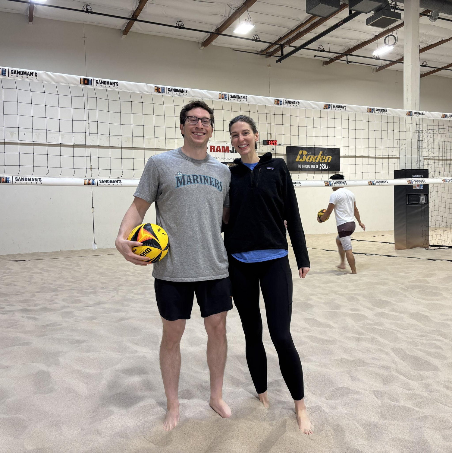 Our first season as teammates for sand volleyball!