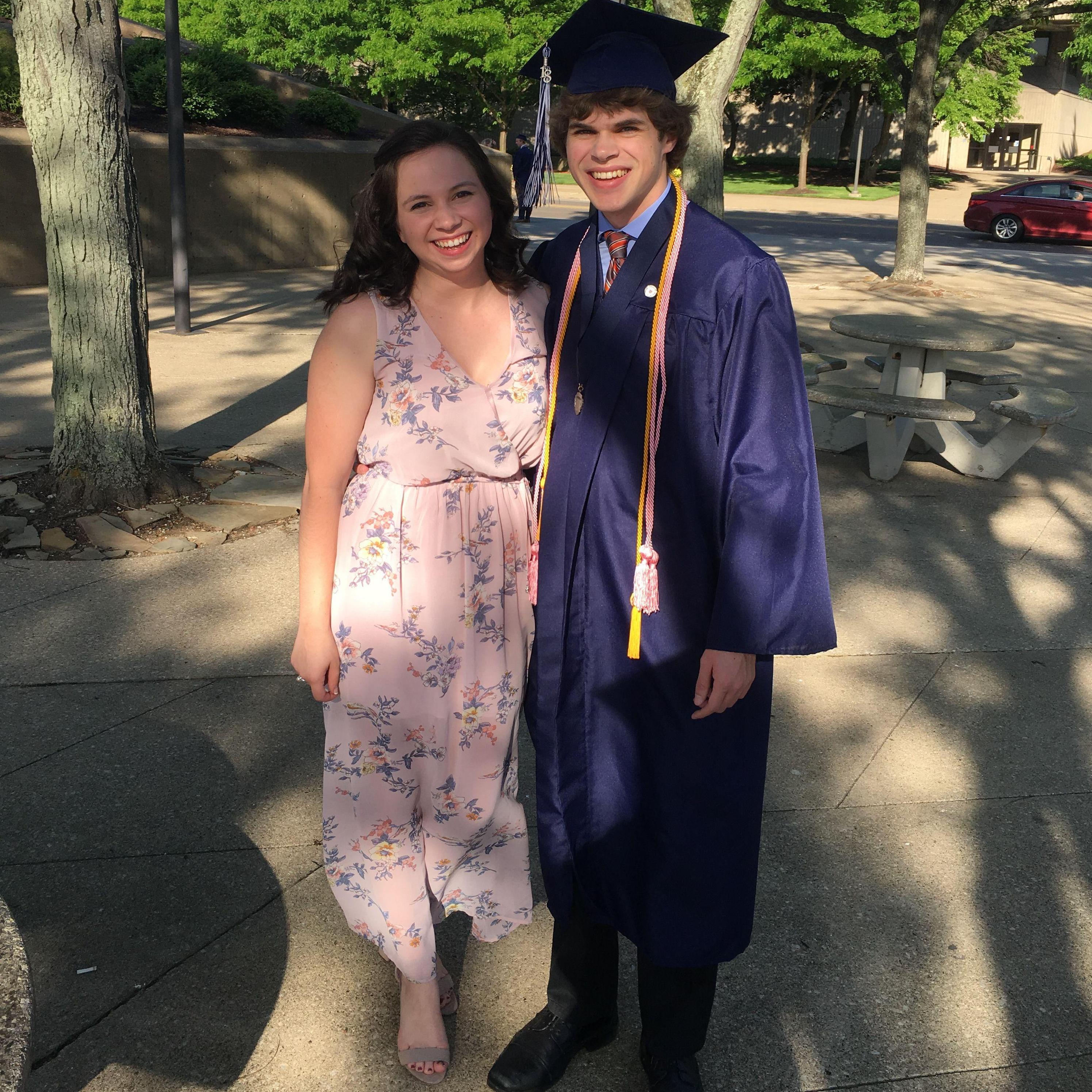 Brian's high school graduation—2018