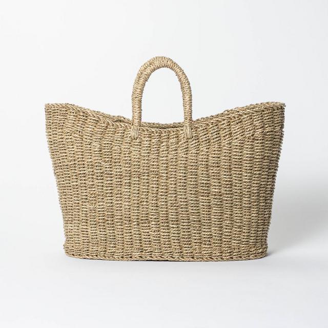9" x 16" Tapered Oval Seagrass Basket Natural - Threshold™ designed with Studio McGee