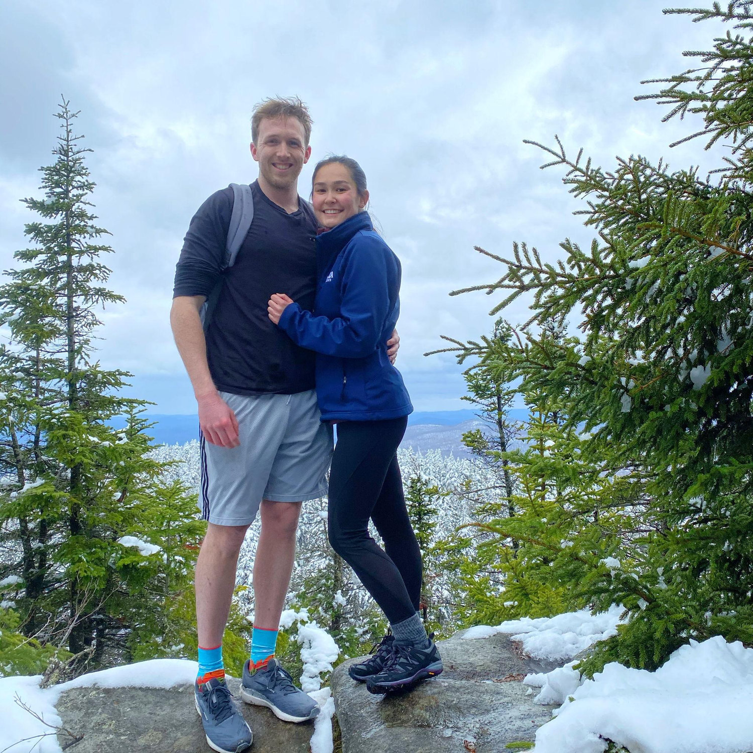 Rachel did a clinical in Saratoga Springs. Roger visited again and we took a weekend trip to the Adirondacks.