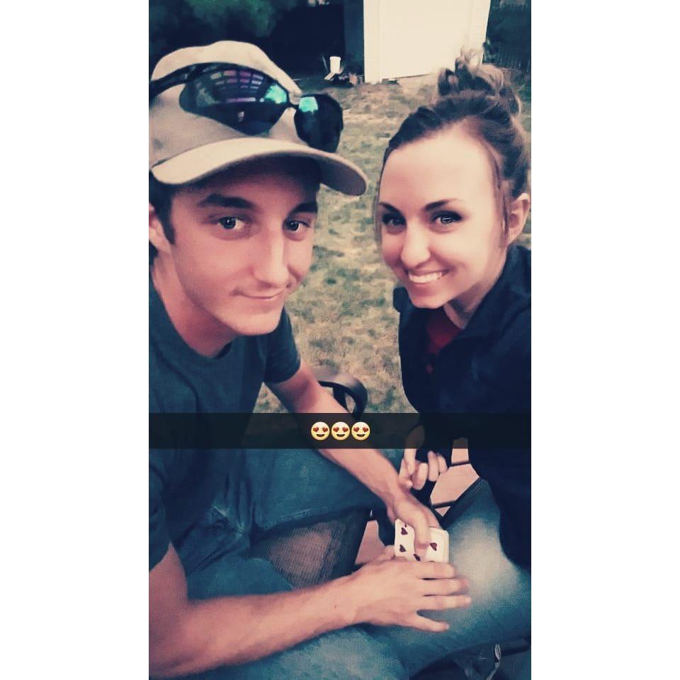 Our first picture together as a couple back in the Summer of 2019.