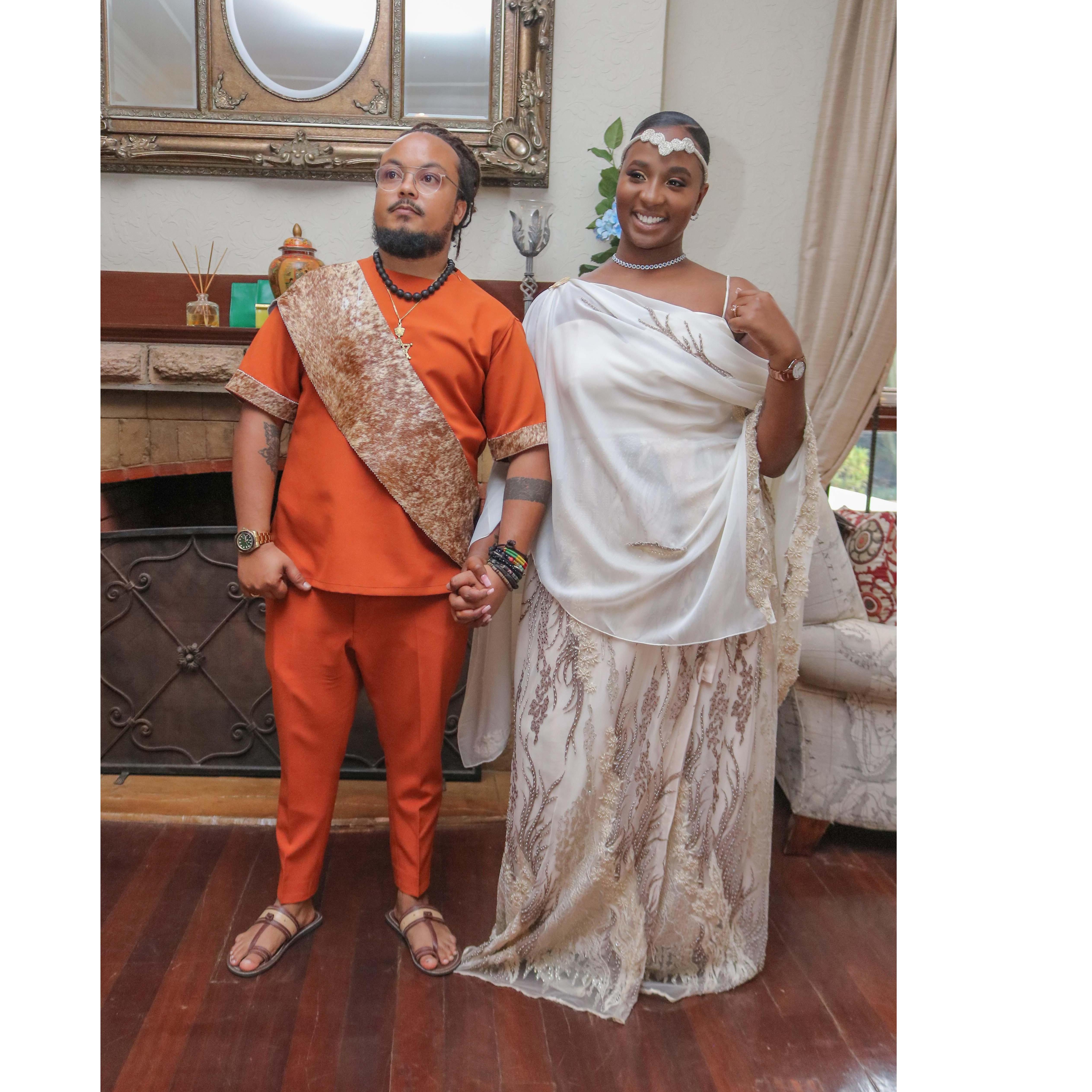 Our traditional wedding .