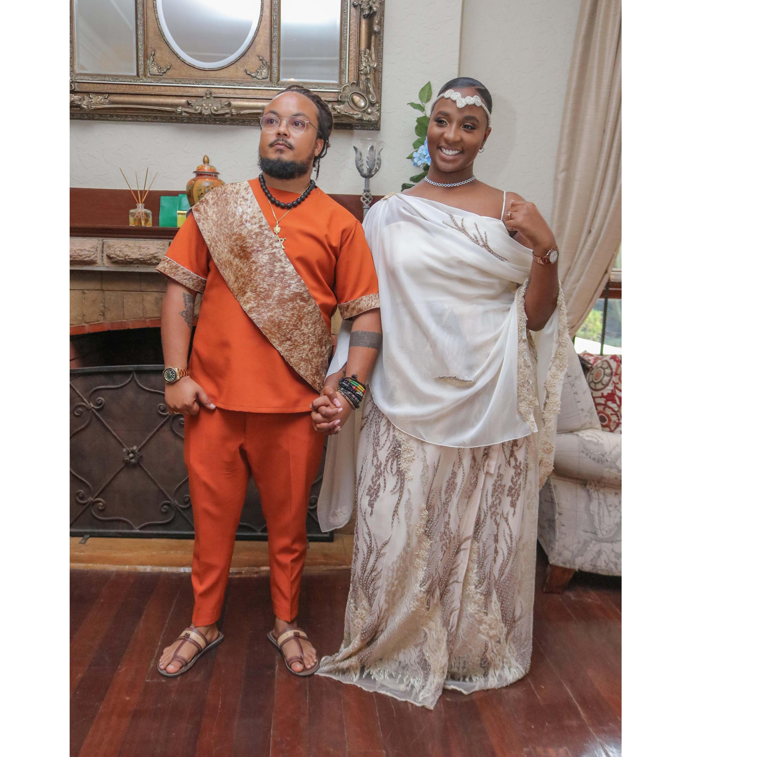 Our traditional wedding .