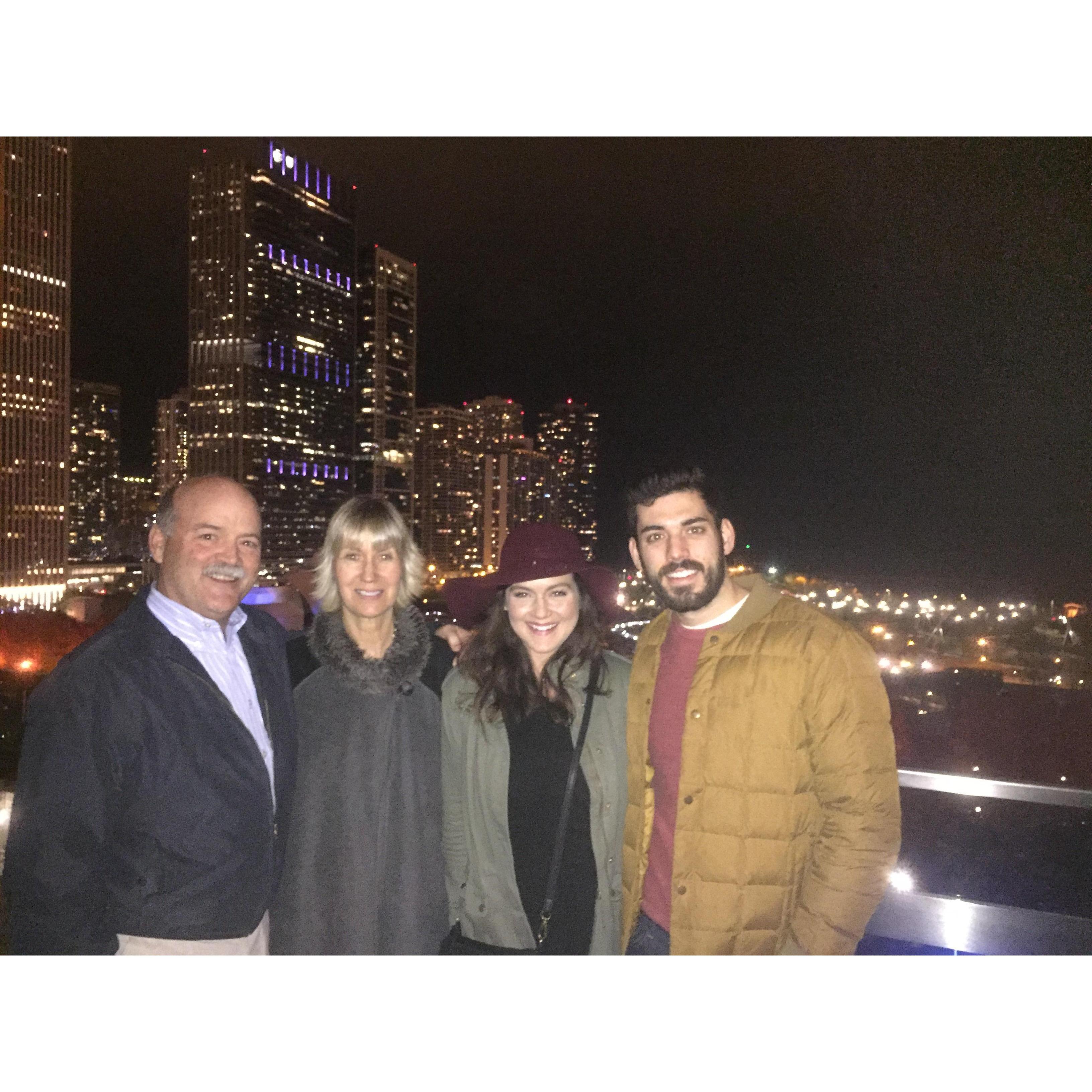 On a Chicago rooftop with the Hartleys