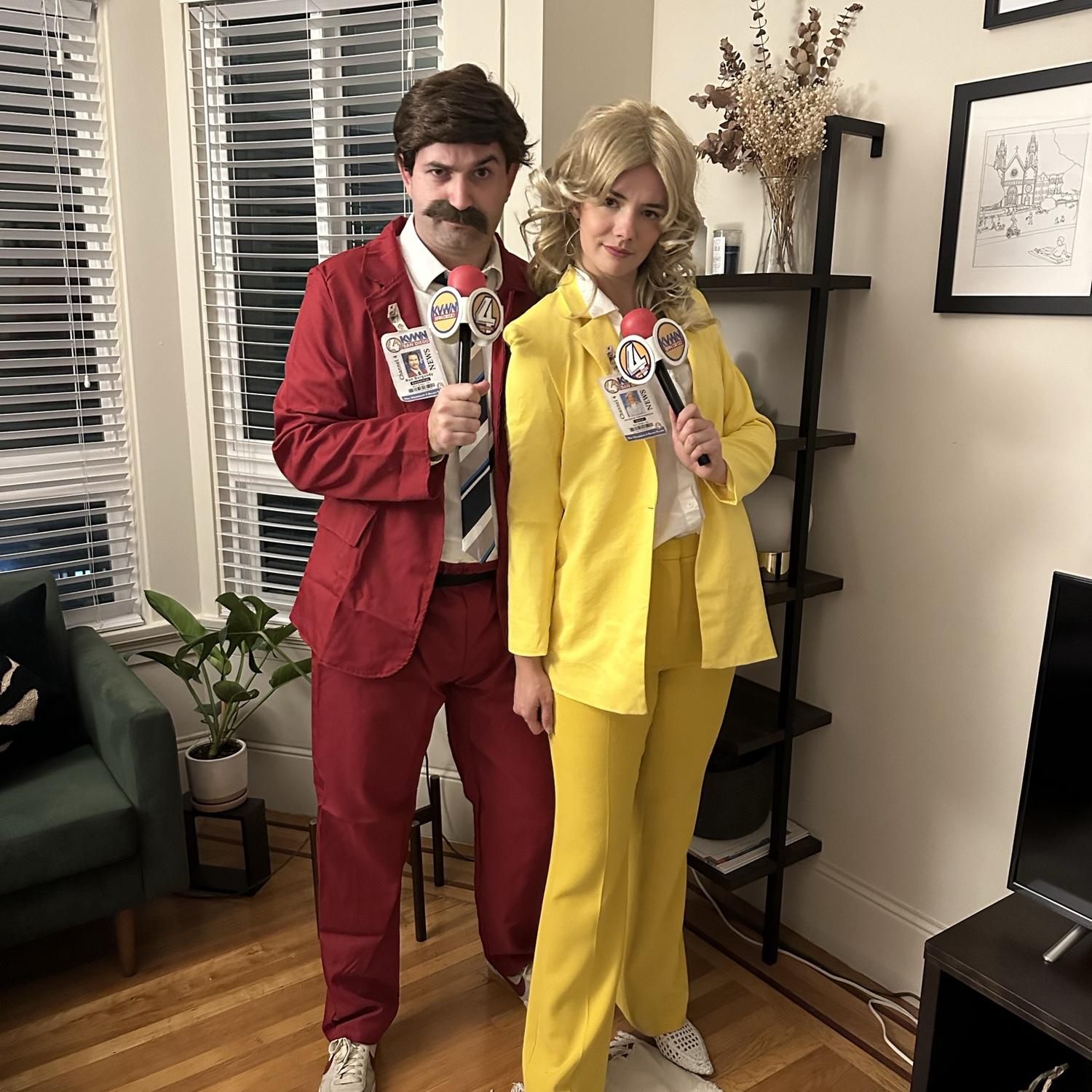 First couple’s costume: “I’m Ron Burgundy?”