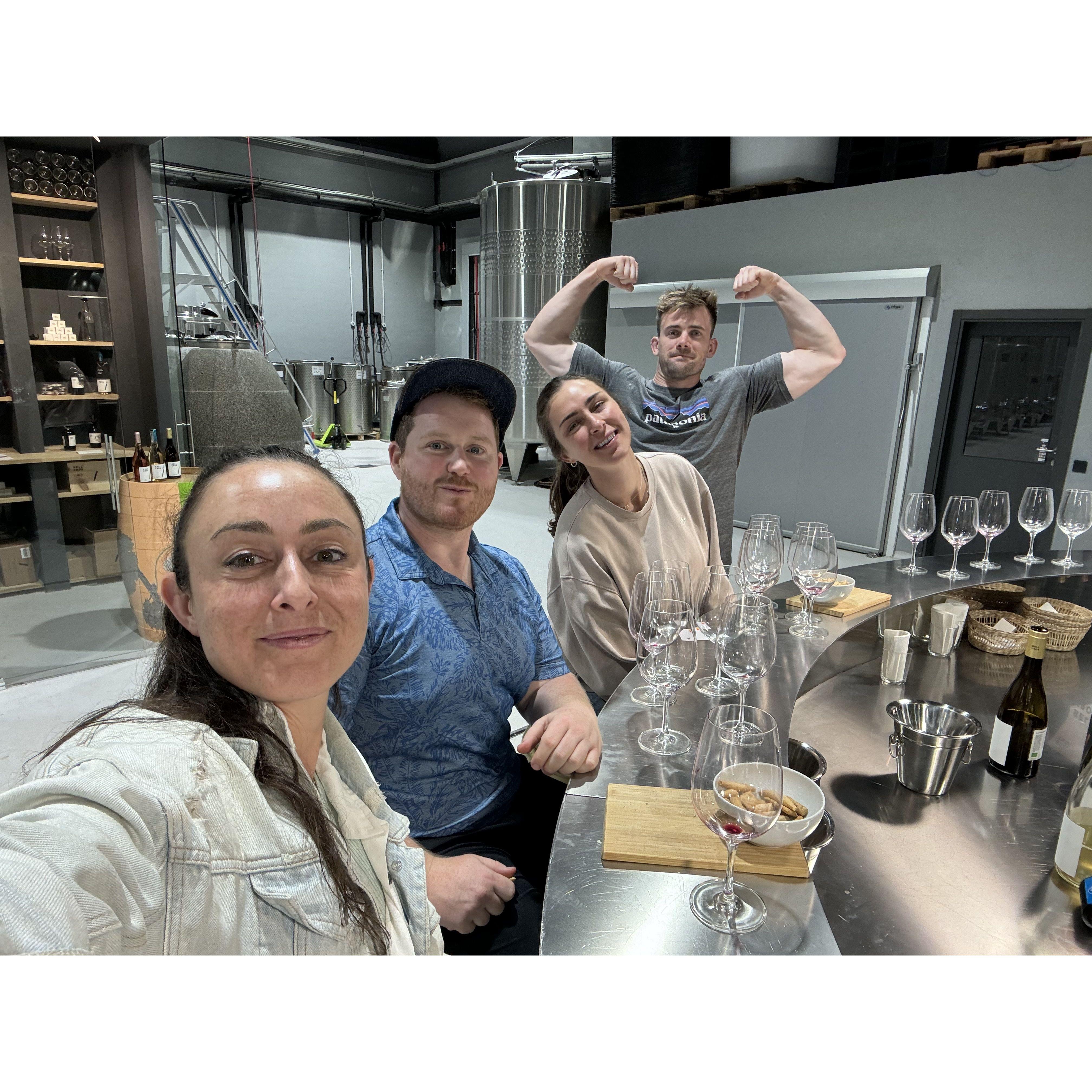 wine tasting in Spain with my sister + brother in law