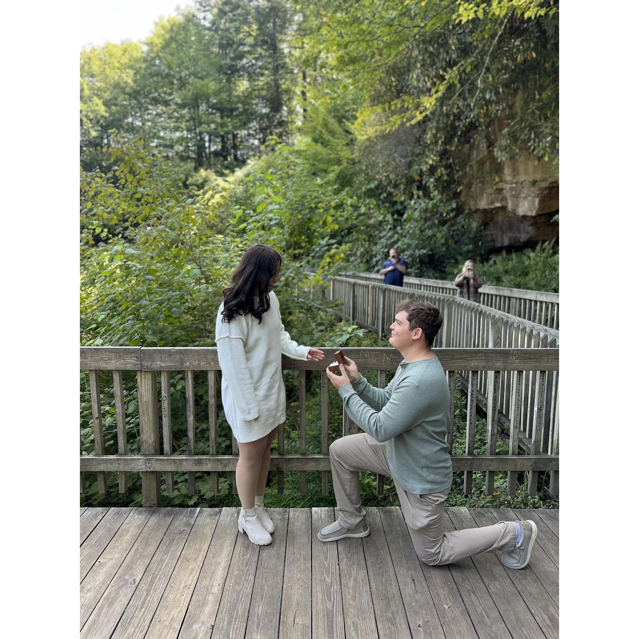 The day we got engaged