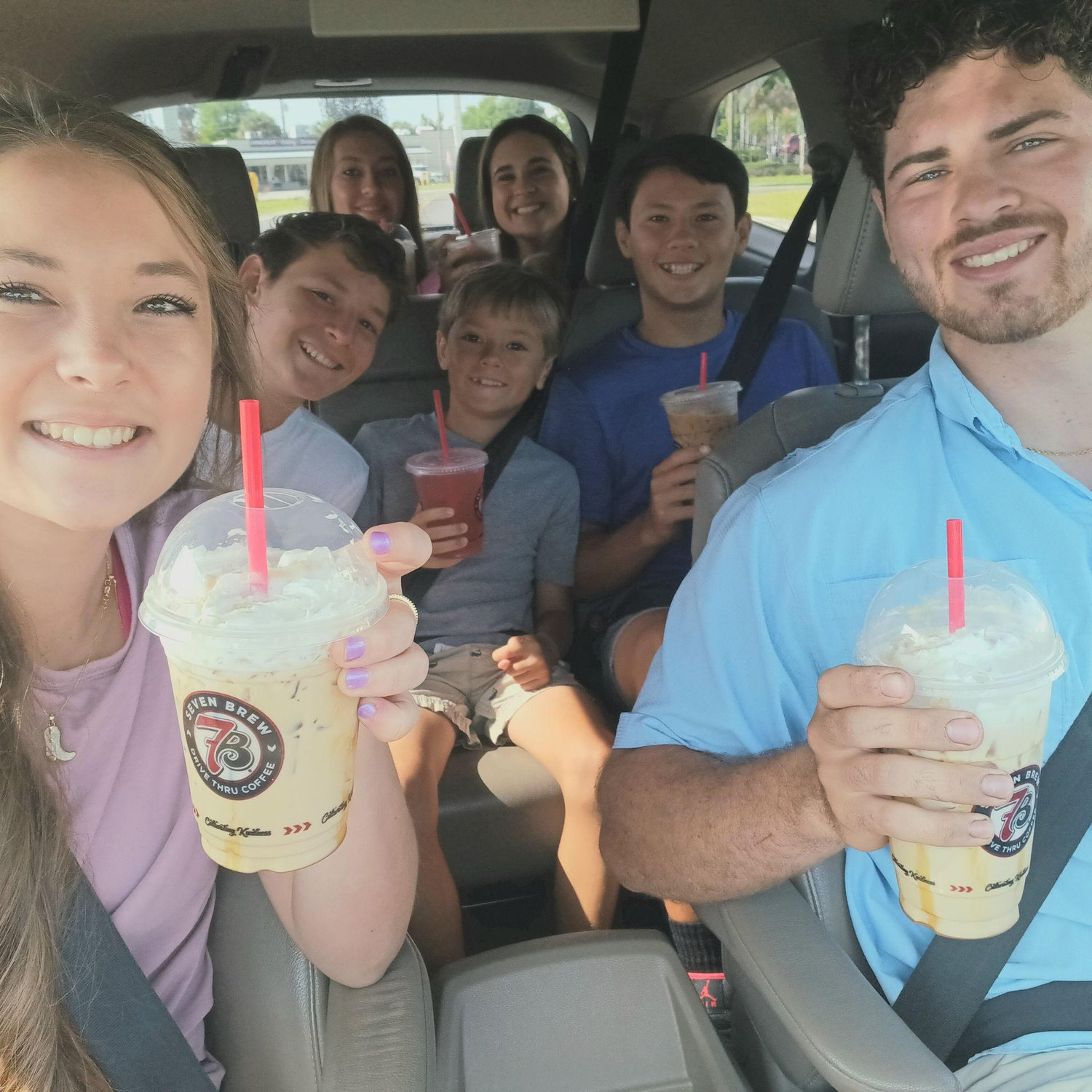 Coffee and siblings!