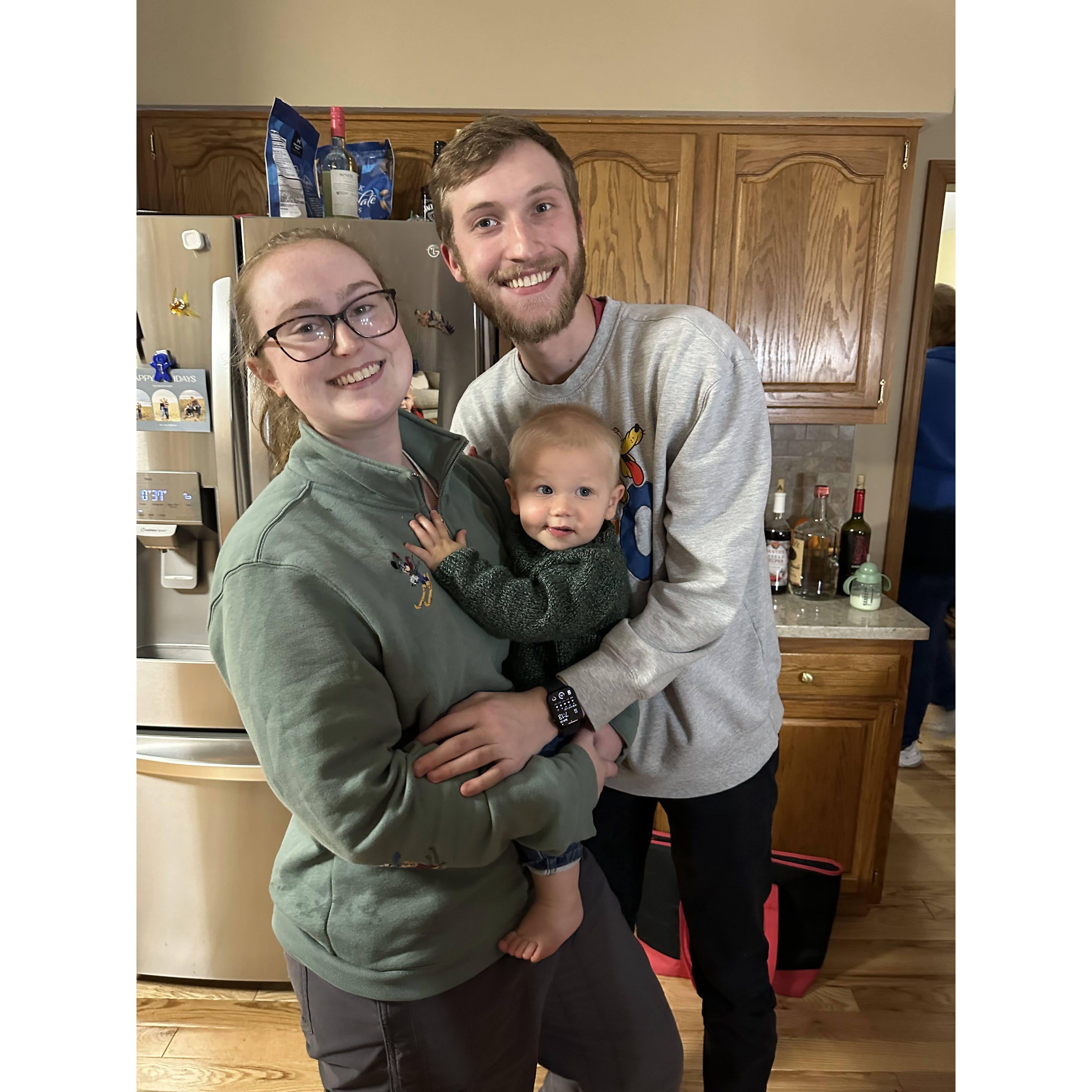 With our nephew, Jameson.