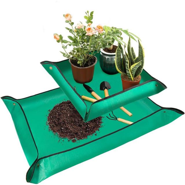 Baajric 2PCS Repotting Mat, Excellence Indoor Waterproof Plant Transplanting Mat, Professional Gardening Mat Supplies