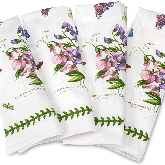 Portmeirion Botanic Garden Napkins, Set of 4, Cotton