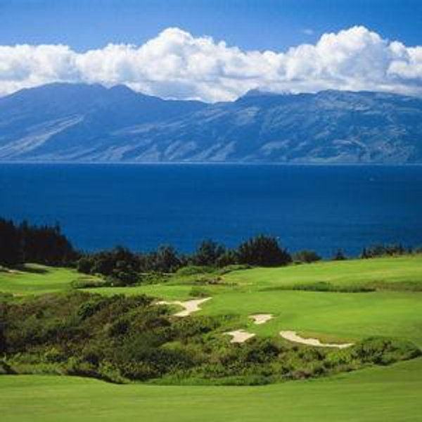 Round of golf at Kapalua Plantation Course in Maui