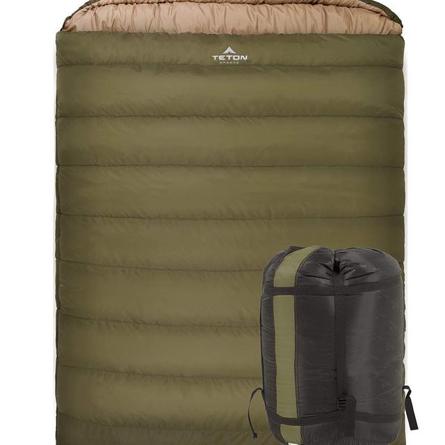 TETON Sports Mammoth Queen-Size Double Sleeping Bag; Warm and Comfortable for Family Camping
