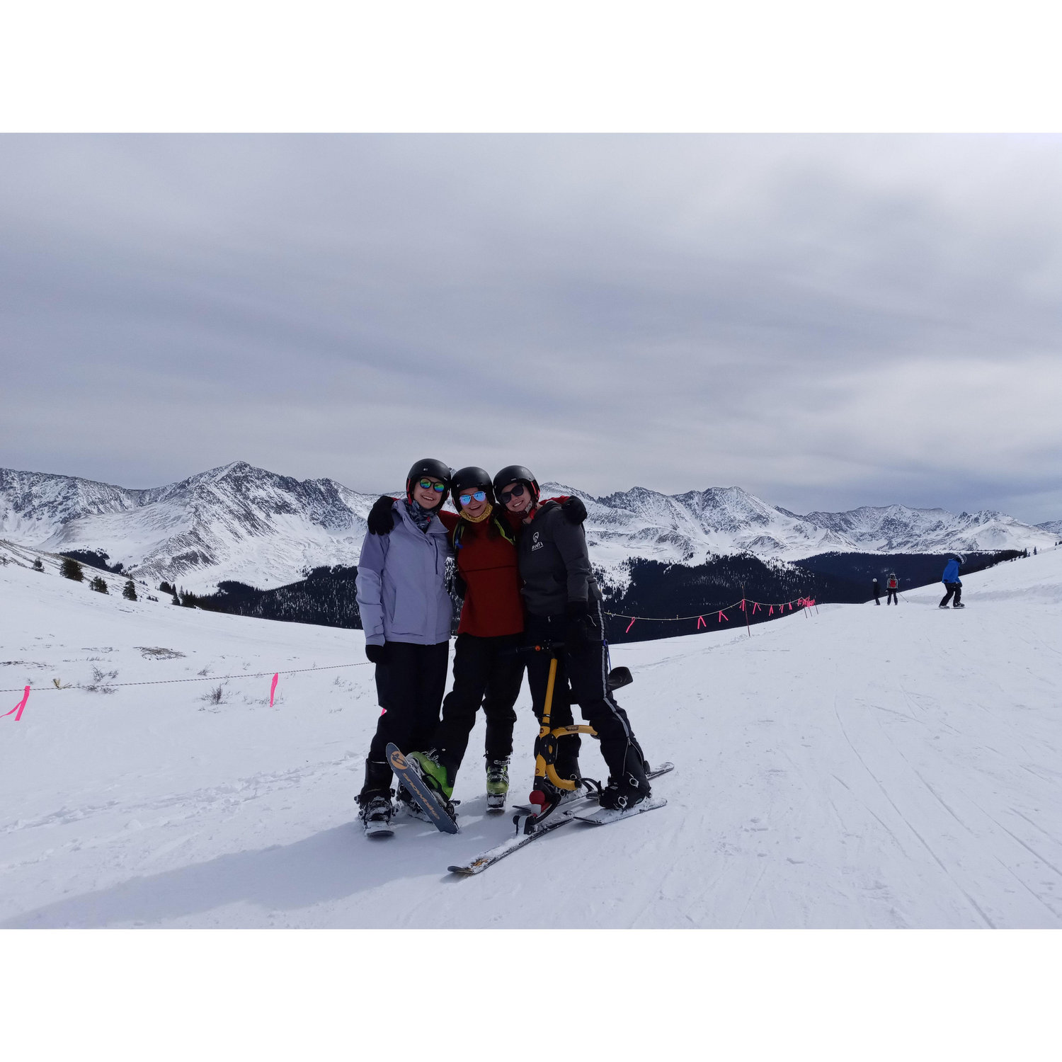 Snowbiking with the sisters, Dorina and Karolina