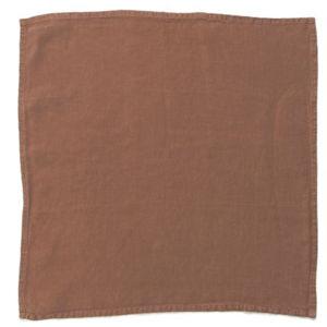 Simple Linen Square Napkin (Color: Terracotta)