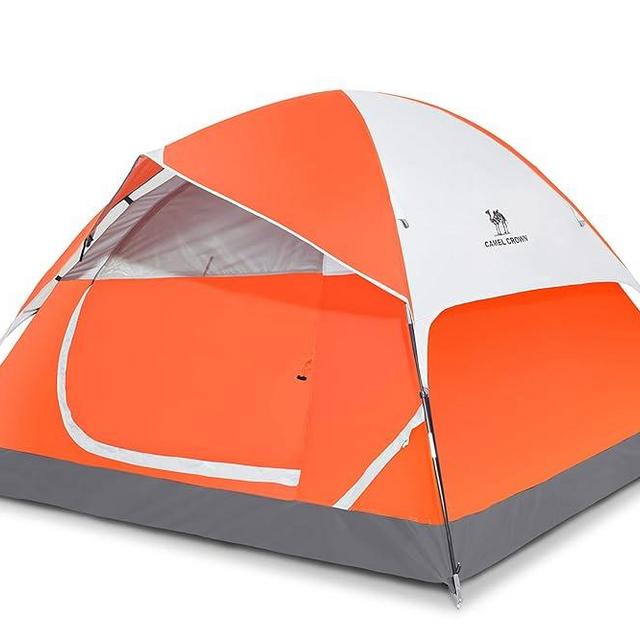 CAMEL CROWN 2/3/4/5 Person Camping Dome Tent, Waterproof,Spacious, Lightweight Portable Backpacking Tent for Outdoor Camping/Hiking