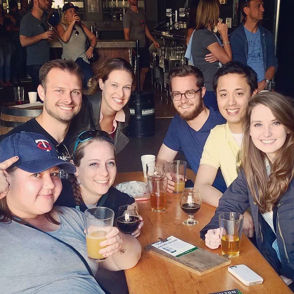 Post-Twinkies Game Drinks at Fulton Brewery with Kari, Julie, Diva, and Jackie May 2017