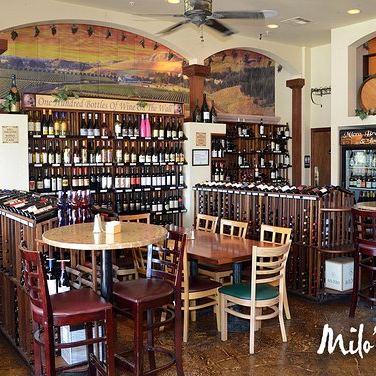 Our favorite wine cellar: Milo's in Boulder City! An intimate Tuscan-style wine bar in an inn, with a variety of wines & champagne, plus sandwiches & salads.