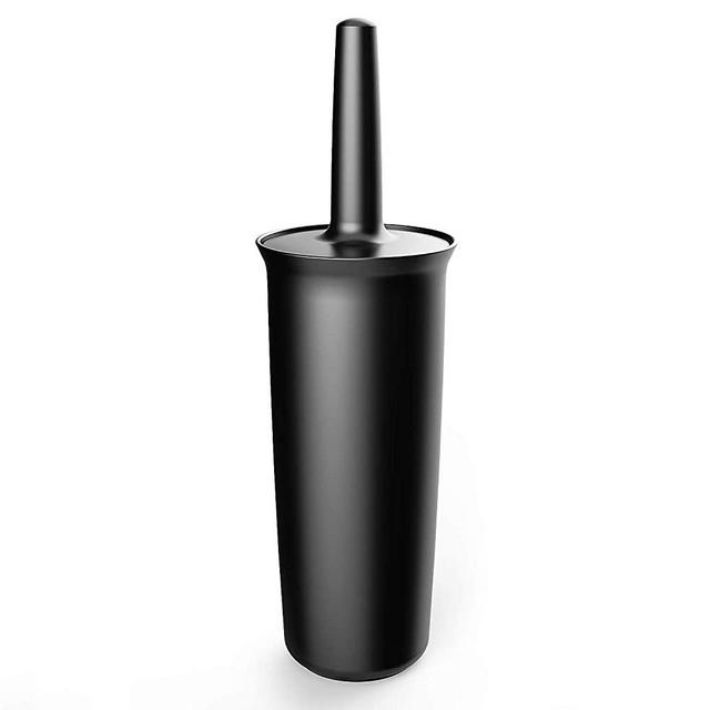 MR.SIGA Toilet Bowl Brush and Holder for Bathroom, Black, 1 Pack