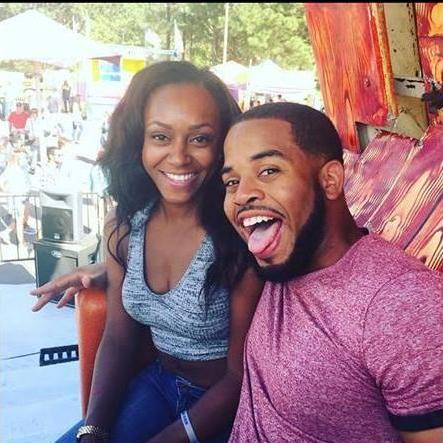 Enjoying a day at the state fair on our anniversary