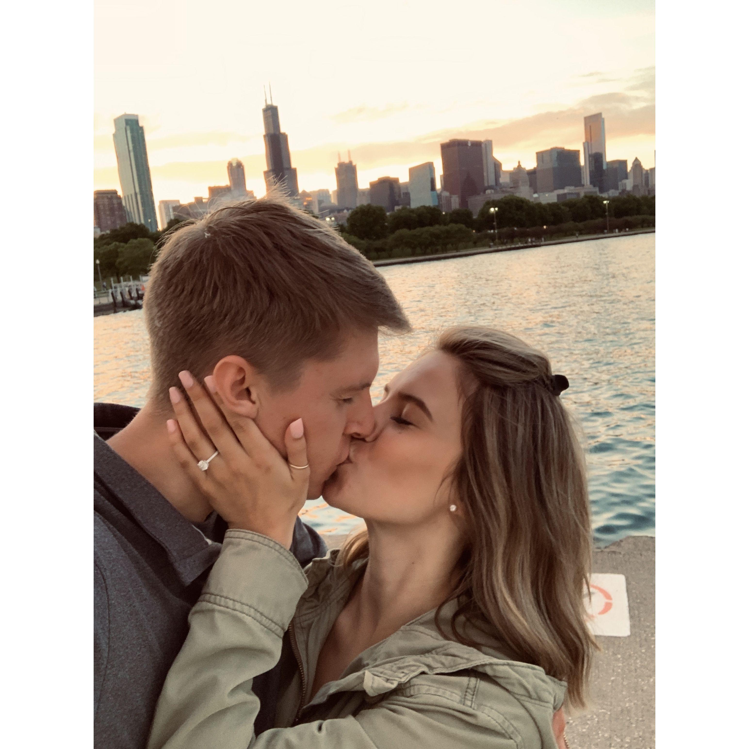 The most beautiful backdrop for our engagement