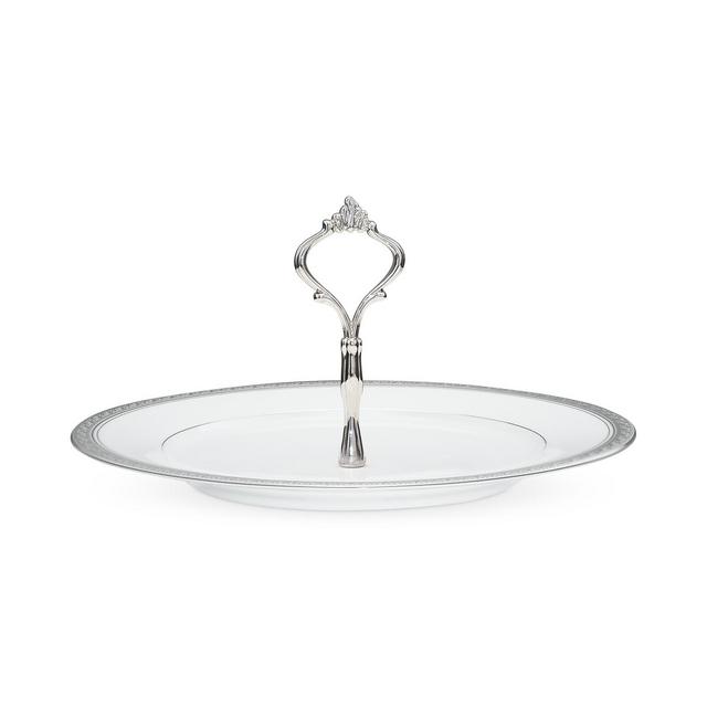 Noritake Dinnerware, Crestwood Platinum Handled Tray