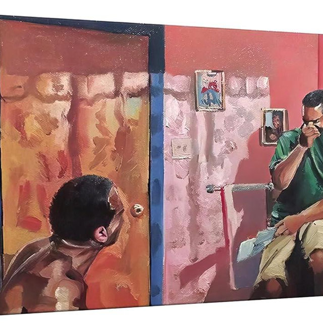 Funny Bathroom Canvas Wall Art Toilet Wall Decor Pictures Funny Bathroom Humour Smell Poster Print Oil Painting Modern Artwork for Living Room Dorm Home Pop Decoration 24x36in