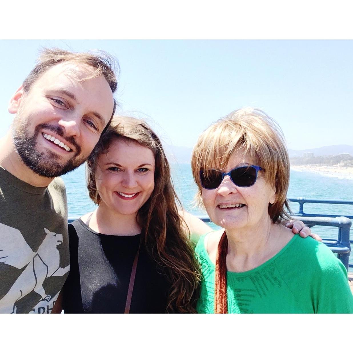 Santa Monica Pier with Aunt Debby, 2018